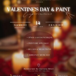 Valentine’s Day & Paint – Dîner & Peinture (14 février)